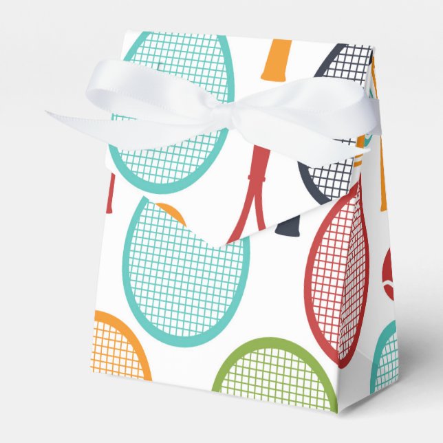 Ballotins Tennis Treat Box for Tennis Party Decorations (Verso)