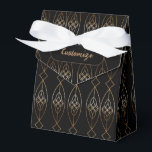 Ballotins Tente de décoration noire et or<br><div class="desc">*Personnalisez en ajoutant votre texte ou redimensionnez l'image en mosaïque.</div>