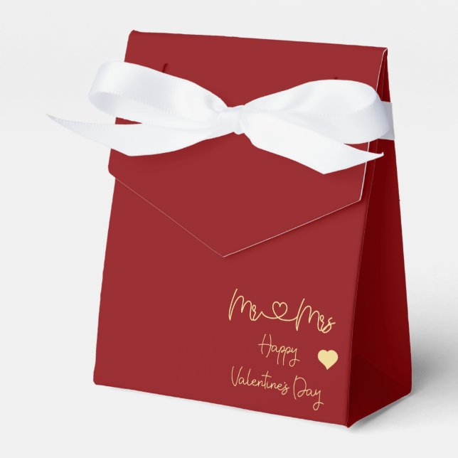 Ballotins Tente Mr & Mrs Bonne Saint-Valentin (Verso)