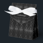 Ballotins Tente Noir Et Argent Déco<br><div class="desc">*Customisez en ajoutant votre texte ou en redimensionnant l'image en mosaïque.</div>