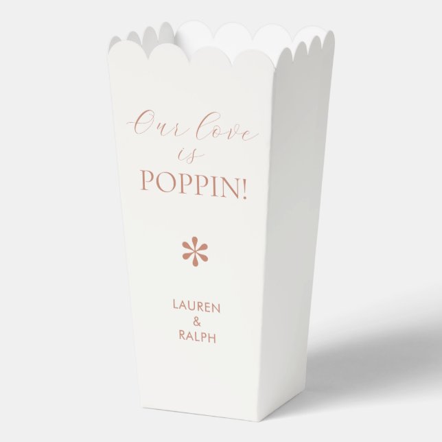 Ballotins Terracotta | Chic Minimal Script Wedding Popcorn (Recto)