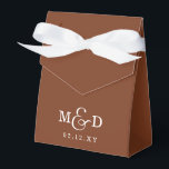 Ballotins Terracotta Classique Moderne Monogramme Mariage<br><div class="desc">Terracotta Classique Moderne Monogramme Mariage Faveur Boîtes</div>
