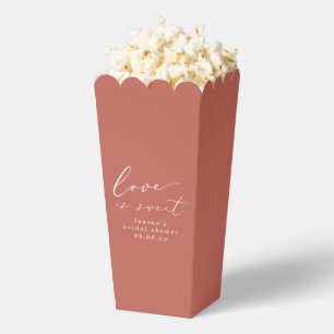 Ballotins Terracotta Love is Sweet Bridal Shower Popcorn