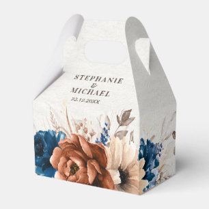 Ballotins Terracotta Marine Bleu Pampas Grass Mariage rustiq