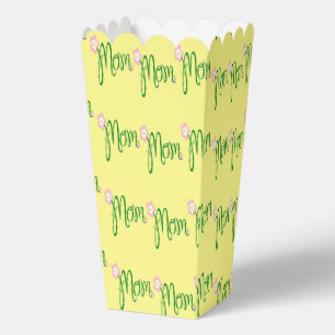 Ballotins Texte de maman verte sur jaune