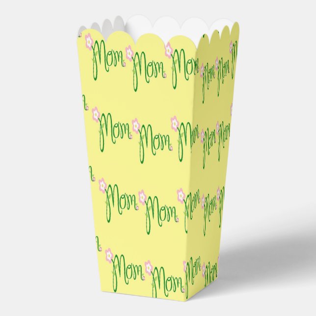 Ballotins Texte de maman verte sur jaune (Recto)