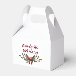 Ballotins Texte personnalisé Noël Holly et Berry