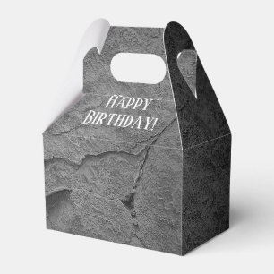 Ballotins texture rocheuse gris foncé pour anniversaire