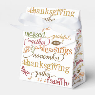 Ballotins Thanksgiving Sentiments Food Treat Bags