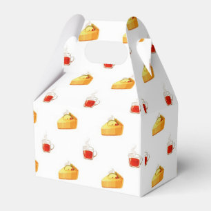 Ballotins thé chaud et gâteau