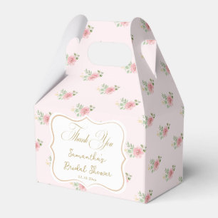 Ballotins Thé dansant de mariage aux fleurs roses