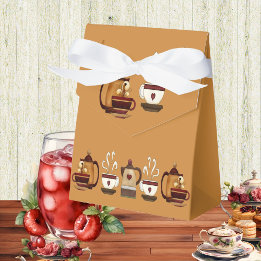 Ballotins Thé de l'après-midi à la théière en terre cuite po