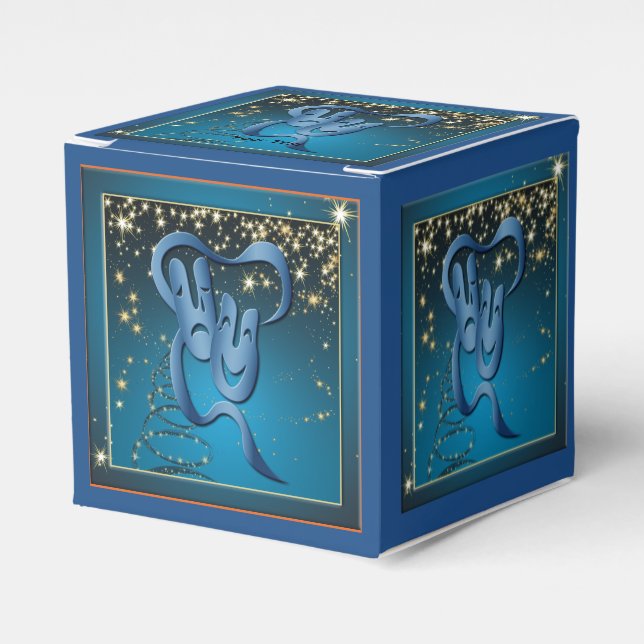 Ballotins Théâtre Masque Comédie Tragédie Fête Favoriser boî (Verso)