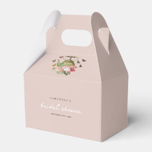 Ballotins Théière Party Rose Floral Papillons Shower de Mari