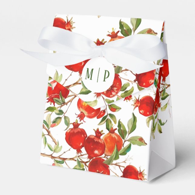 Ballotins Thème aquarelle des grenades Couleurs vives (Verso)