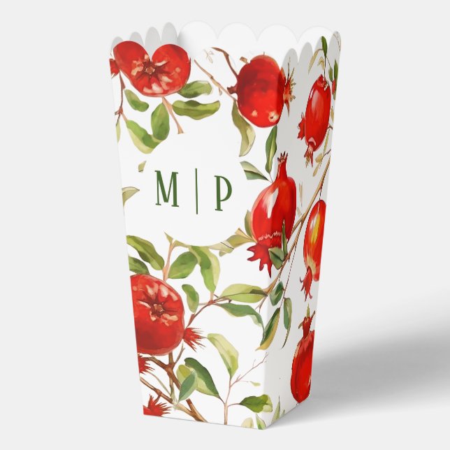 Ballotins Thème aquarelle des grenades Couleurs vives (Verso)