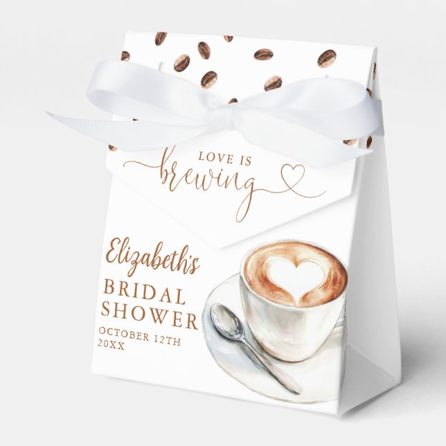 Ballotins Thème de café Love Is Brewing pour enterrement de  (Verso)
