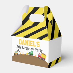 Ballotins Thème de fête d'anniversaire Véhicules de construc