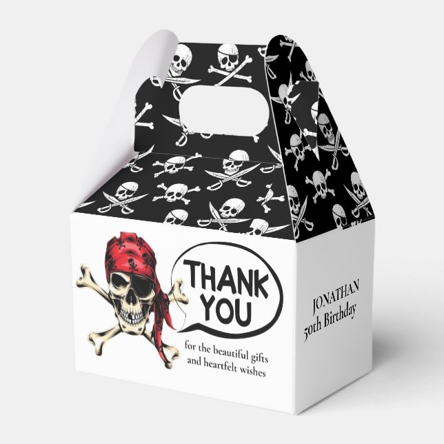 Ballotins thème de fête pirate pour enfants (Arrière)