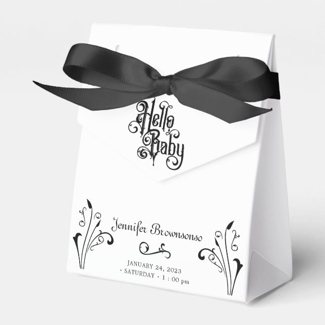 Ballotins Thème de fête pour bébé gothique (Verso)