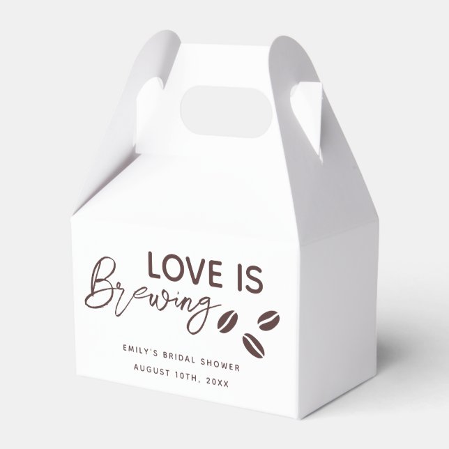 Ballotins Thème de mariage sur le café "L'amour se prépare"  (Verso)