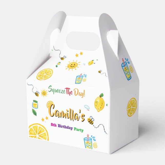 Ballotins Thème d'été citron Anniversaire Enfants  (Verso)