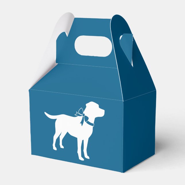 Ballotins Thème Labrador - Baby shower de chien Blue Lab (Verso)