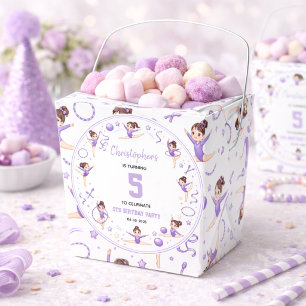 Ballotins Thème Sportif de Gymnastique Rythmique Violet Mign