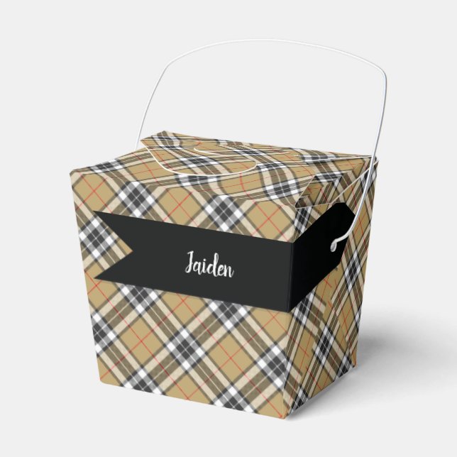 Ballotins Thomson Camel Tartan Plaid Motif de la mode famili (Verso)