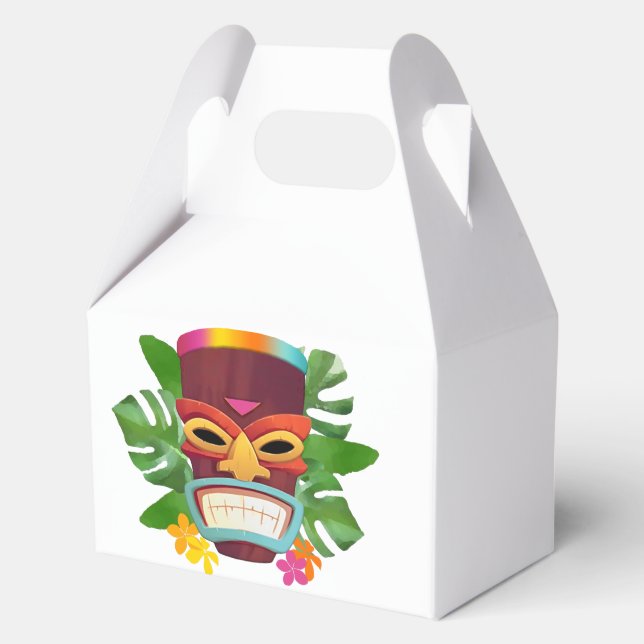 Ballotins Tiki et fleurs colorées (Recto)