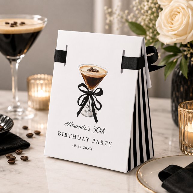 Ballotins Tini un peu plus âgée anniversaire Merci (Modern A tini bit older Birthday thank you favor box)