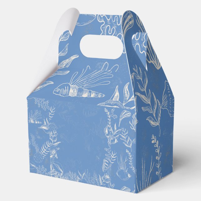 Ballotins Toile bleu océan élégant (Recto)