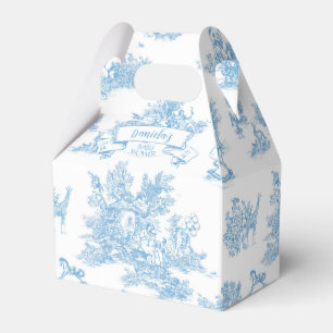 Ballotins Toile bleue et blanche de Jouy Baby shower