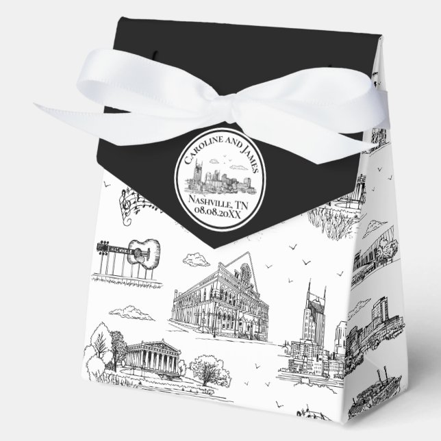 Ballotins Toile de Nashville Noir et Blanc (Recto)