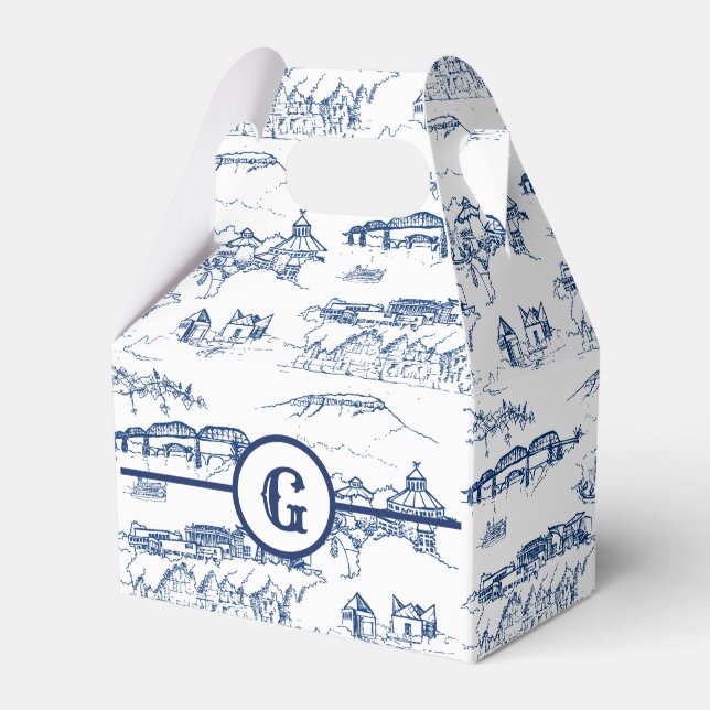 Ballotins Toile Monogram Chattanooga Bleu (Verso)
