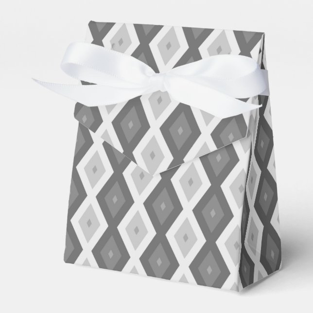 Ballotins Tons de motif de diamant gris (Verso)