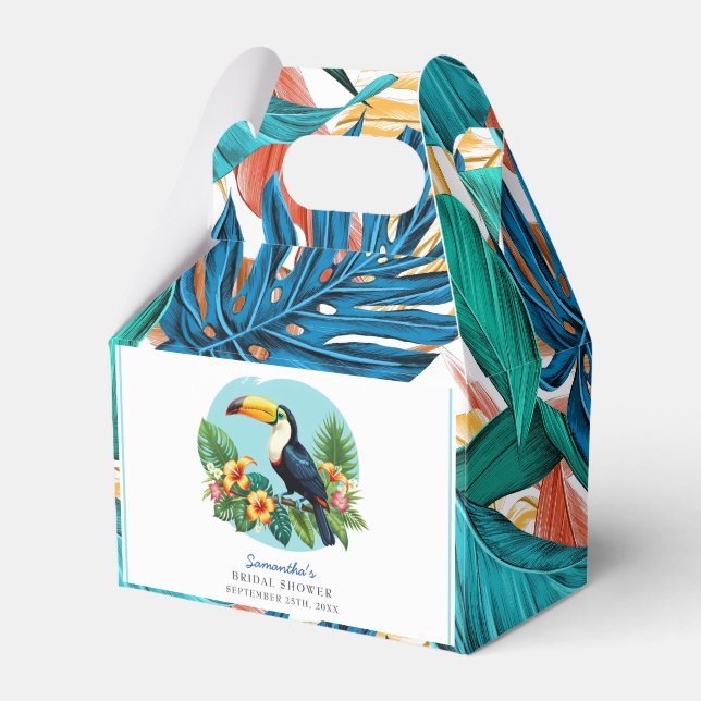 Ballotins Toucan Pluie Tropicale Enterrement de Vie de Jeune (Verso)