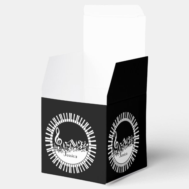 Ballotins Touches de piano circulaires et notes musicales mé (Ouvert)