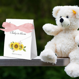 Ballotins Tournesol Aquarelle rose Baby shower Floral