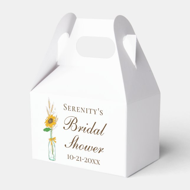 Ballotins Tournesol d'automne Boho Floral de Comté Enterreme (Verso)