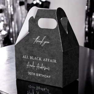 Ballotins Toute Black Affair Anniversaire Fête Moderne Éléga