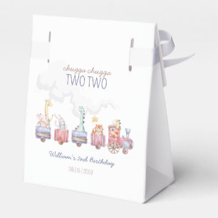 Ballotins Toy Train All Aboard Anniversaire invitation, Zoo