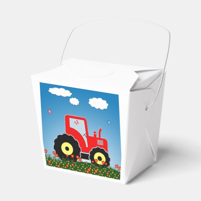 Ballotins tracteur de jouet rouge (Verso)