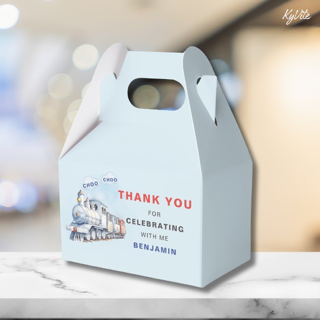 Ballotins Train Anniversaire Gable Box/Ballotin Chugga Chugg (Créateur téléchargé)