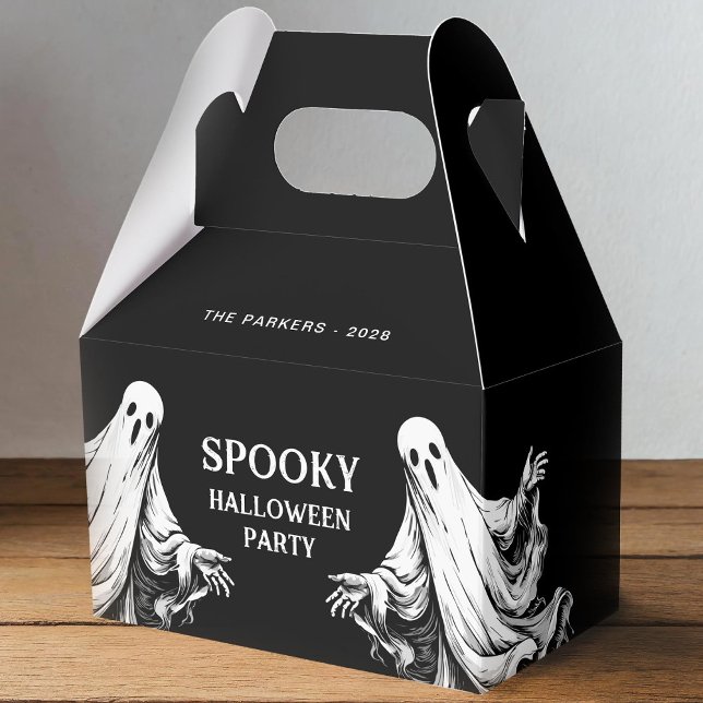 Ballotins Traitement de fête Halloween effrayant avec fantôm (Créateur téléchargé)