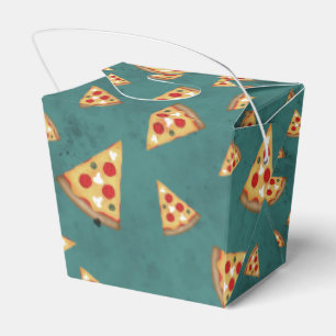Ballotins Tranches de pizza cool motif turquoise vintage