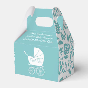 Ballotins Transport vintage Baby shower Cute Blue Boy