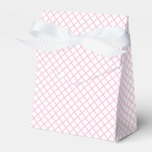 Ballotins Trellis Diamant Rose Clair - Blanc (Verso)