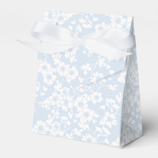 Ballotins Trellis Floral - Bleu Poudre (Verso)