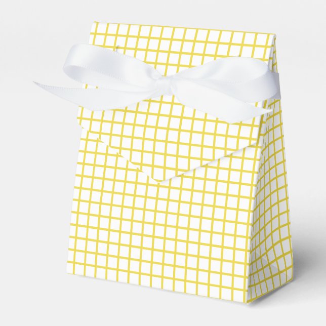 Ballotins Trellis Jaune Doré - Blanc (Verso)